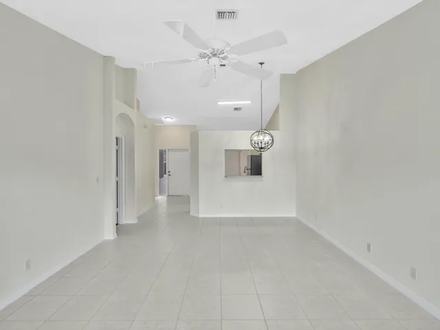 a view of a hallway with entryway