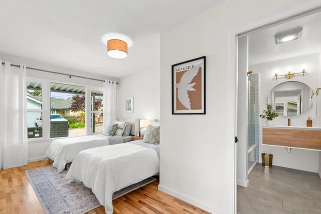 a bathroom with a shower and bathtub