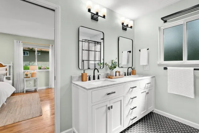 a view of balcony with wooden floor and outdoor seating