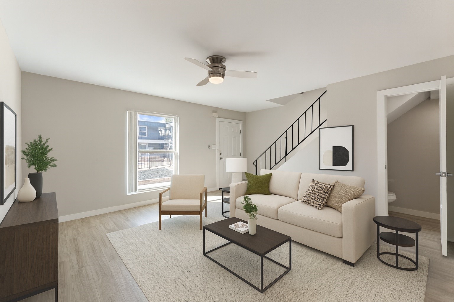 5005 Manor Road, Unit 123 Austin, TX 78723 - Photo 13 of 35 Virtually staged living room