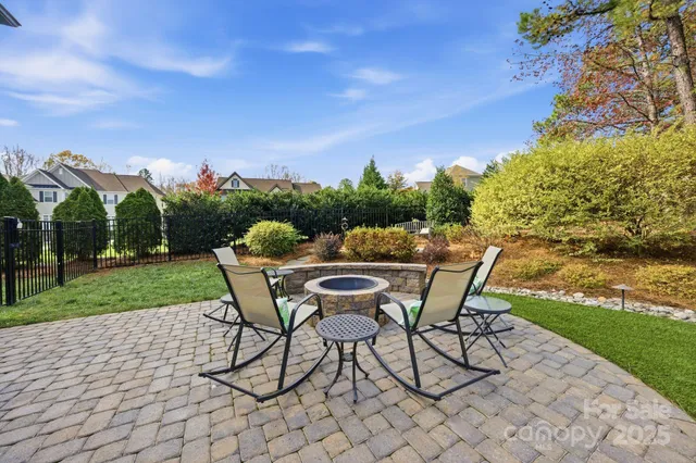 an aerial view of a residential houses with outdoor space