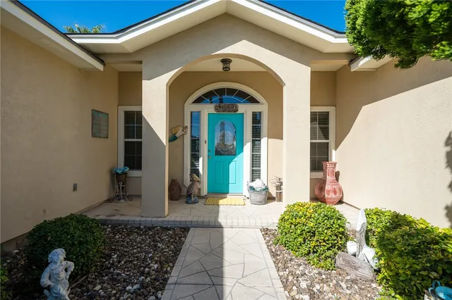 a front view of a house
