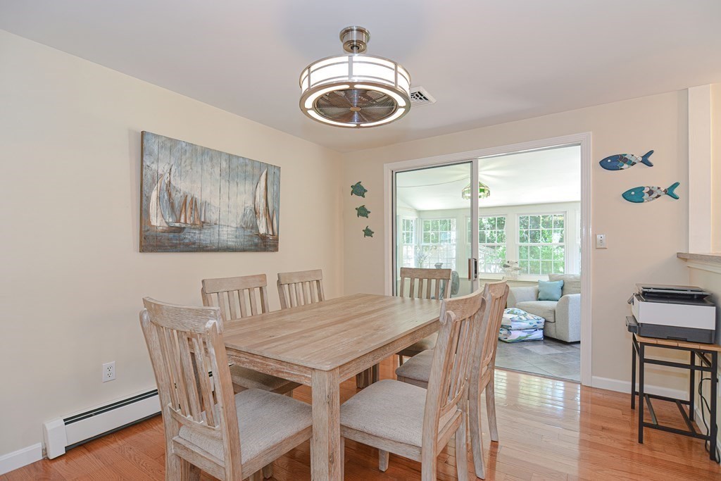 61 Tarpon Road Falmouth, MA 02536 - Photo 21 of 42 a dining room with furniture a window and wooden floor