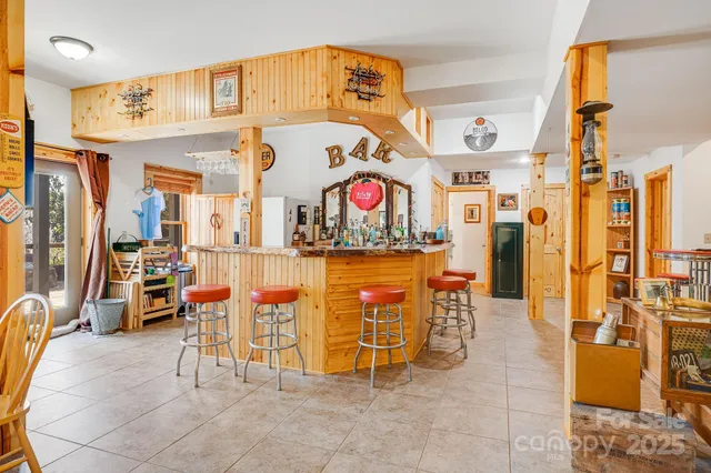 a view of a shop with many windows