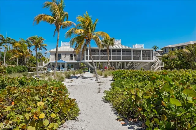 a house view with a garden space