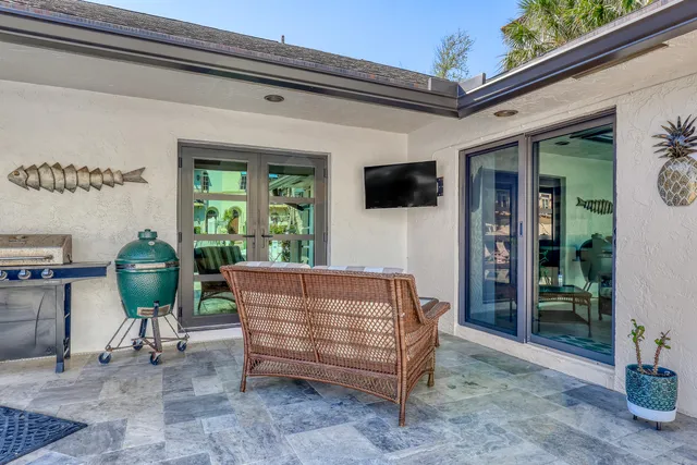 a view of a house with a patio