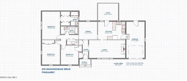$1,850 | 290 Diamondhead Drive South, Pinehurst, NC 28374