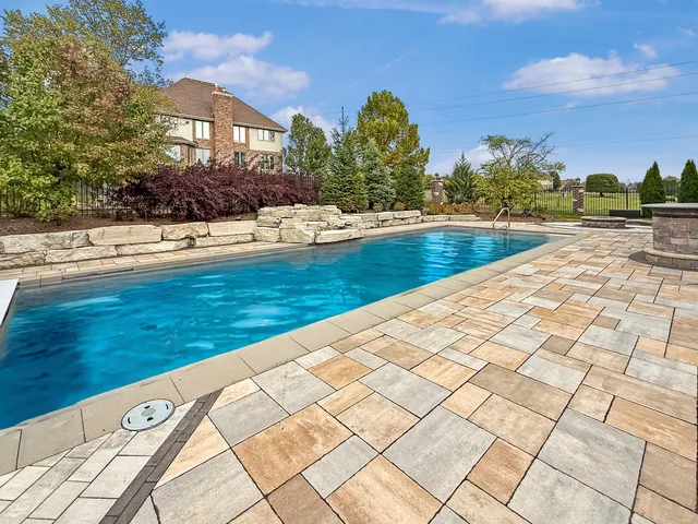 a view of swimming pool and lake view