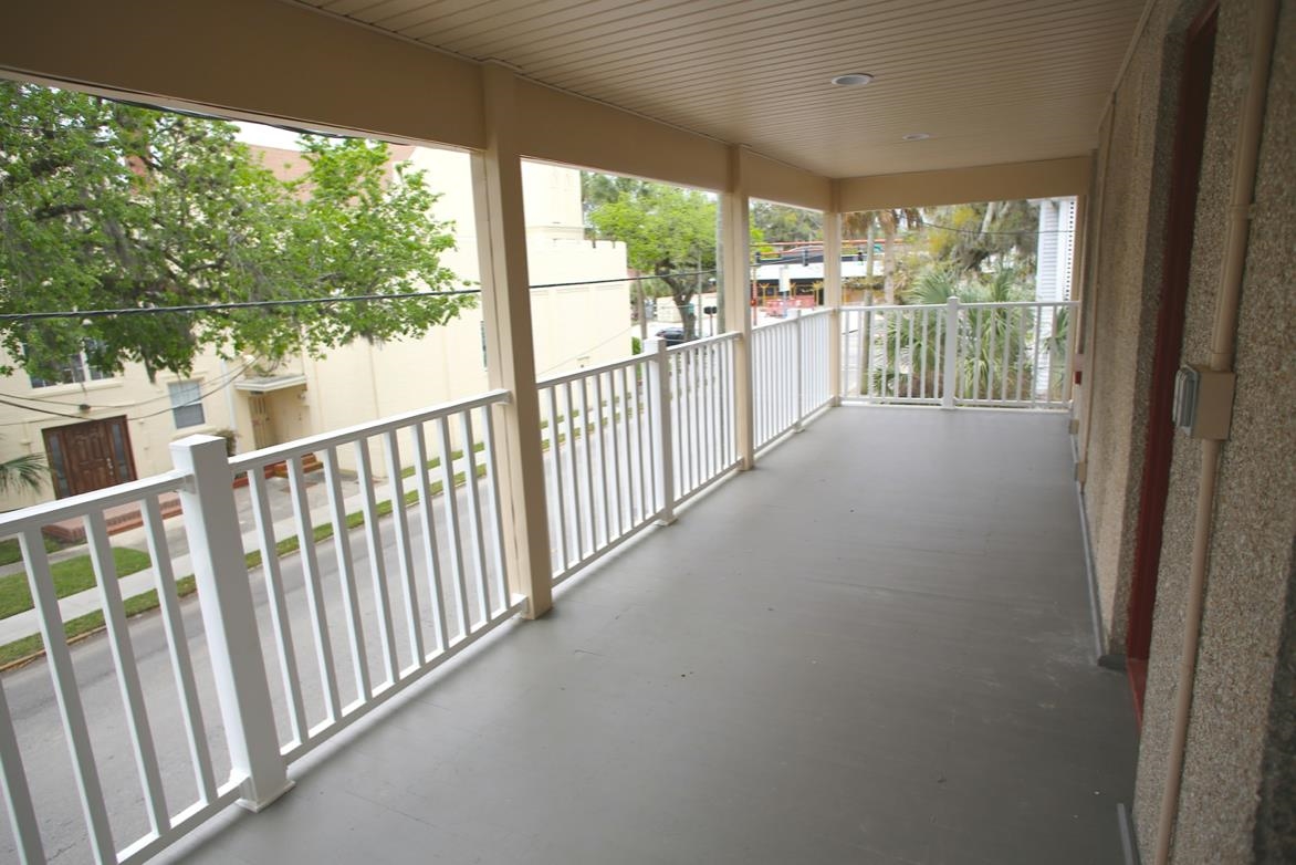 78 Riberia Street St. Augustine, FL 32084 - Photo 22 of 38 a view of a porch