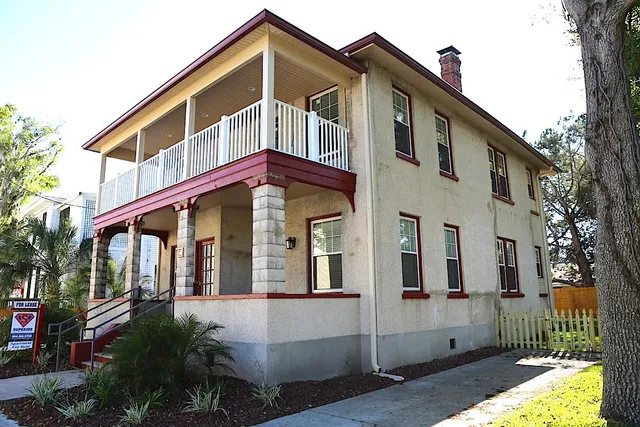 a front view of a house