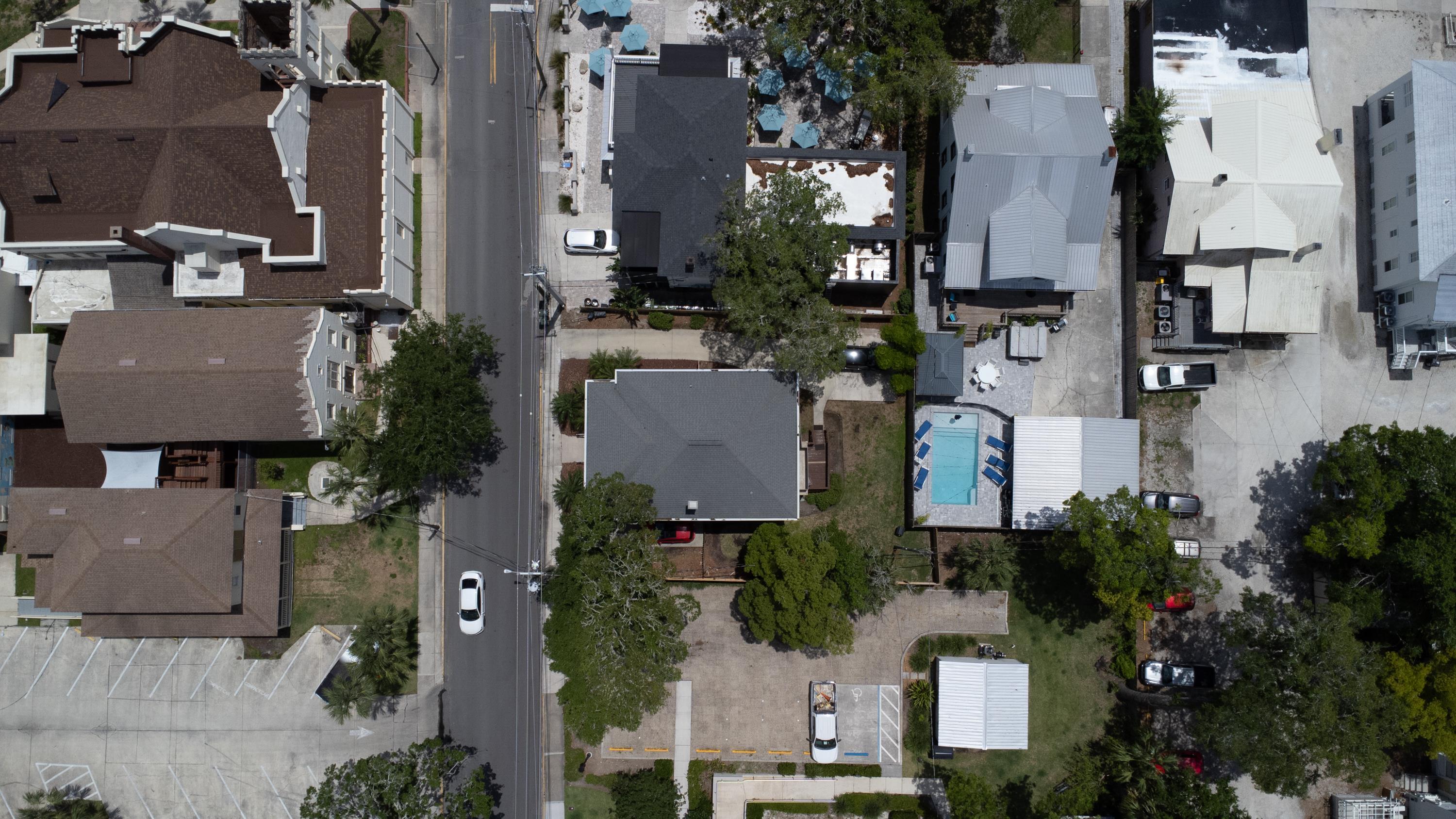 78 Riberia Street St. Augustine, FL 32084 - Photo 37 of 38 an aerial view of residential houses with outdoor space