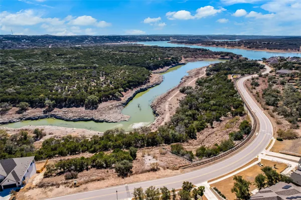 a view of a city with an ocean