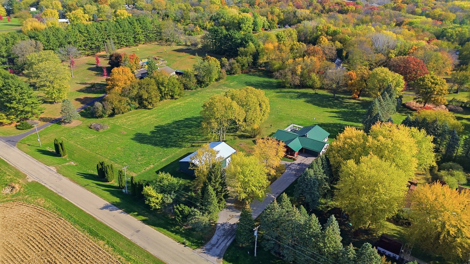 1764 Wolverine Road Dixon, IL 61021 - Photo 13 of 86 an aerial view of a residential houses with outdoor space