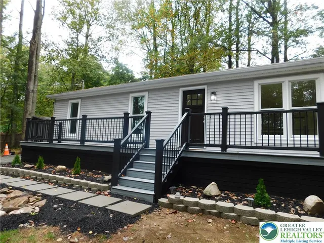 a view of a house with a balcony