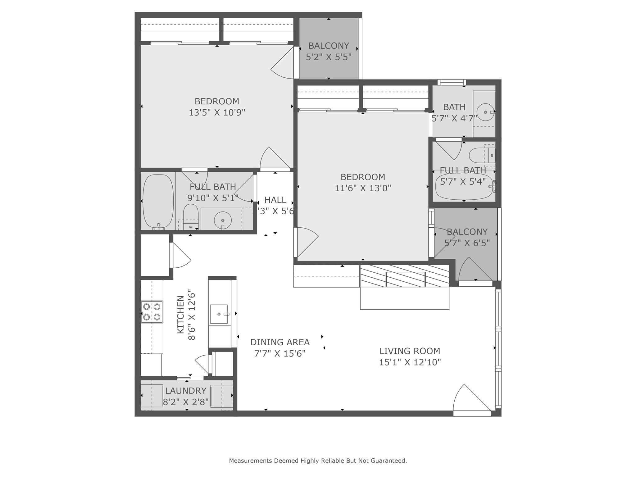 807 West 25th Street, Unit 307 Austin, TX 78705 - Photo 27 of 27 Floorplan with dims