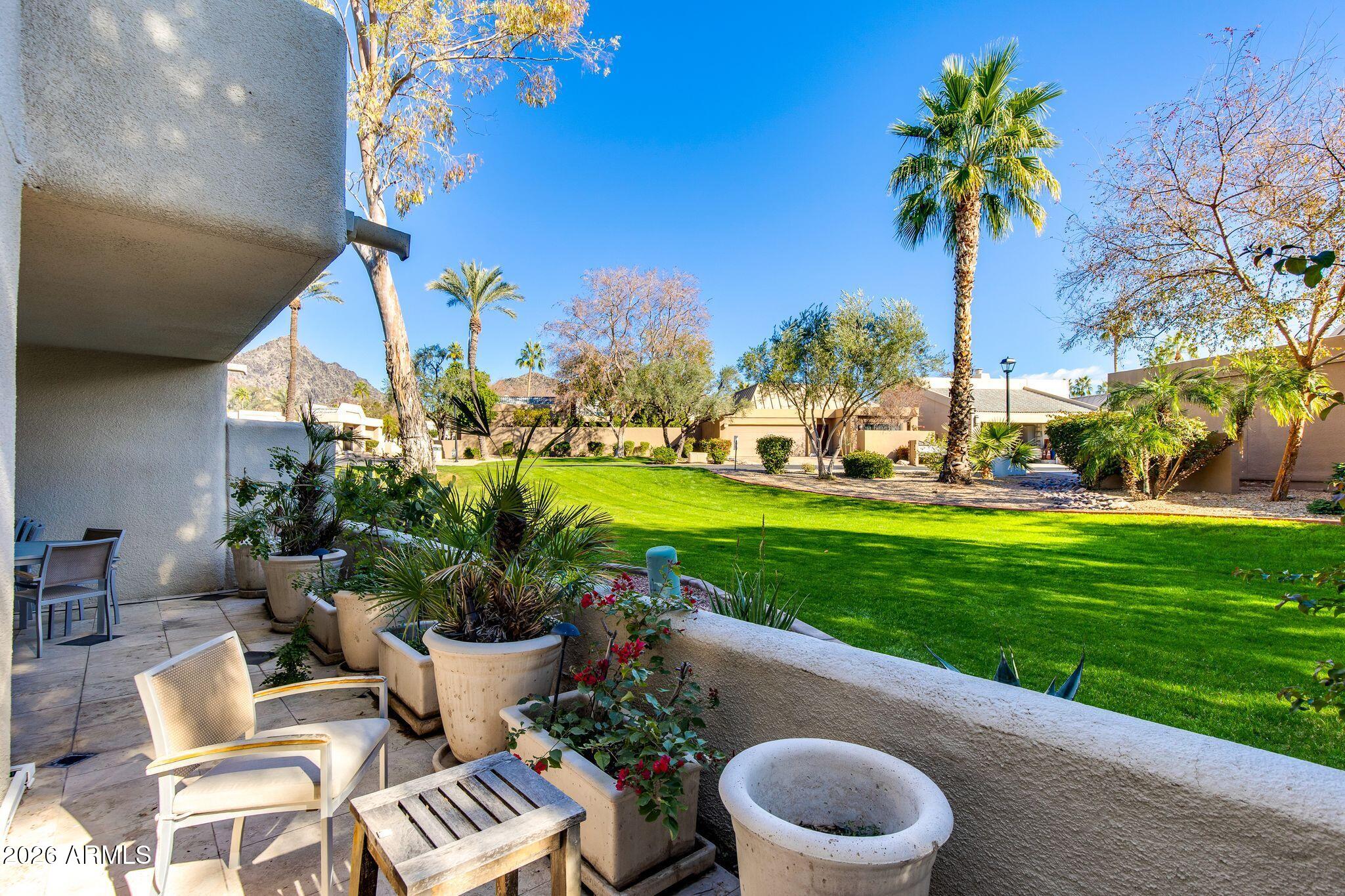 6227 North 30th Way Phoenix, AZ 85016 - Photo 10 of 16 a view of a chair and table in the garden