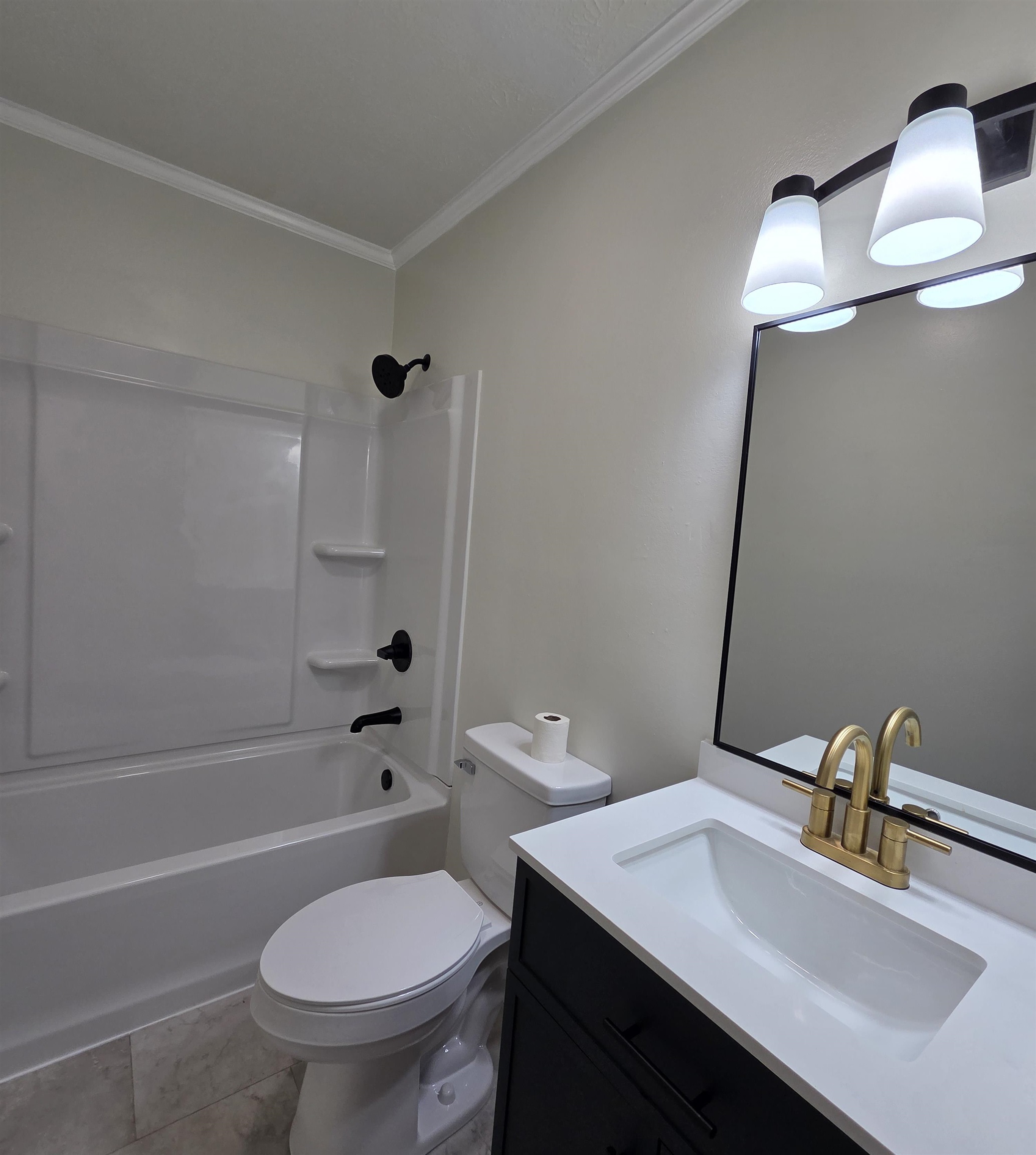 230 Dodge Street Stuarts Draft, VA 24477 - Photo 8 of 14 a bathroom with a sink toilet vanity and tub