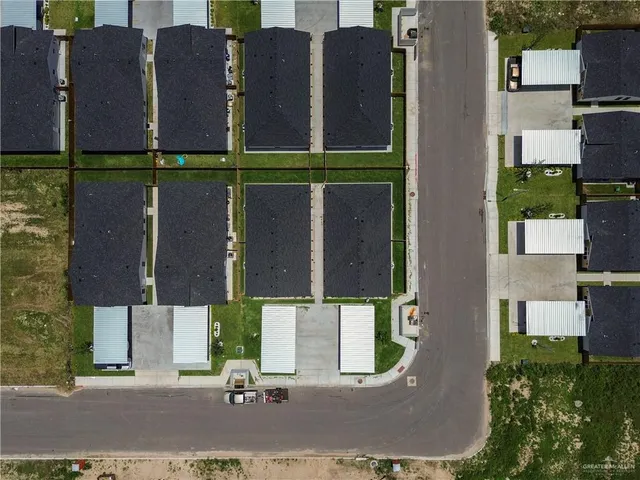 front view of multiple houses