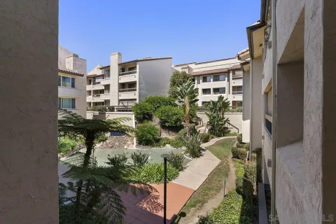 a view of balcony with city view