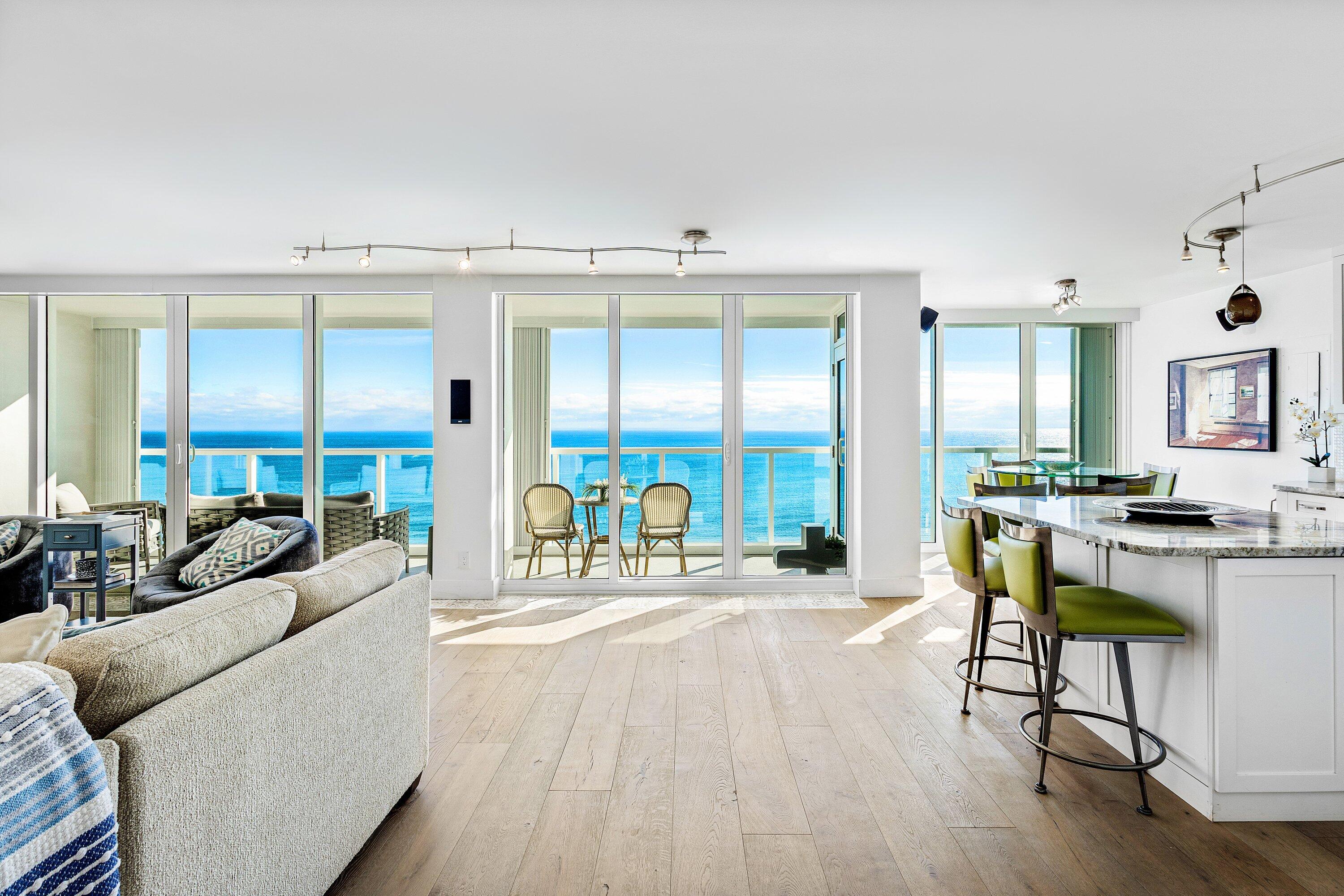 2800 South Ocean Boulevard, Unit LPHC Boca Raton, FL 33432 - Photo 11 of 39 a living room with furniture and a large window
