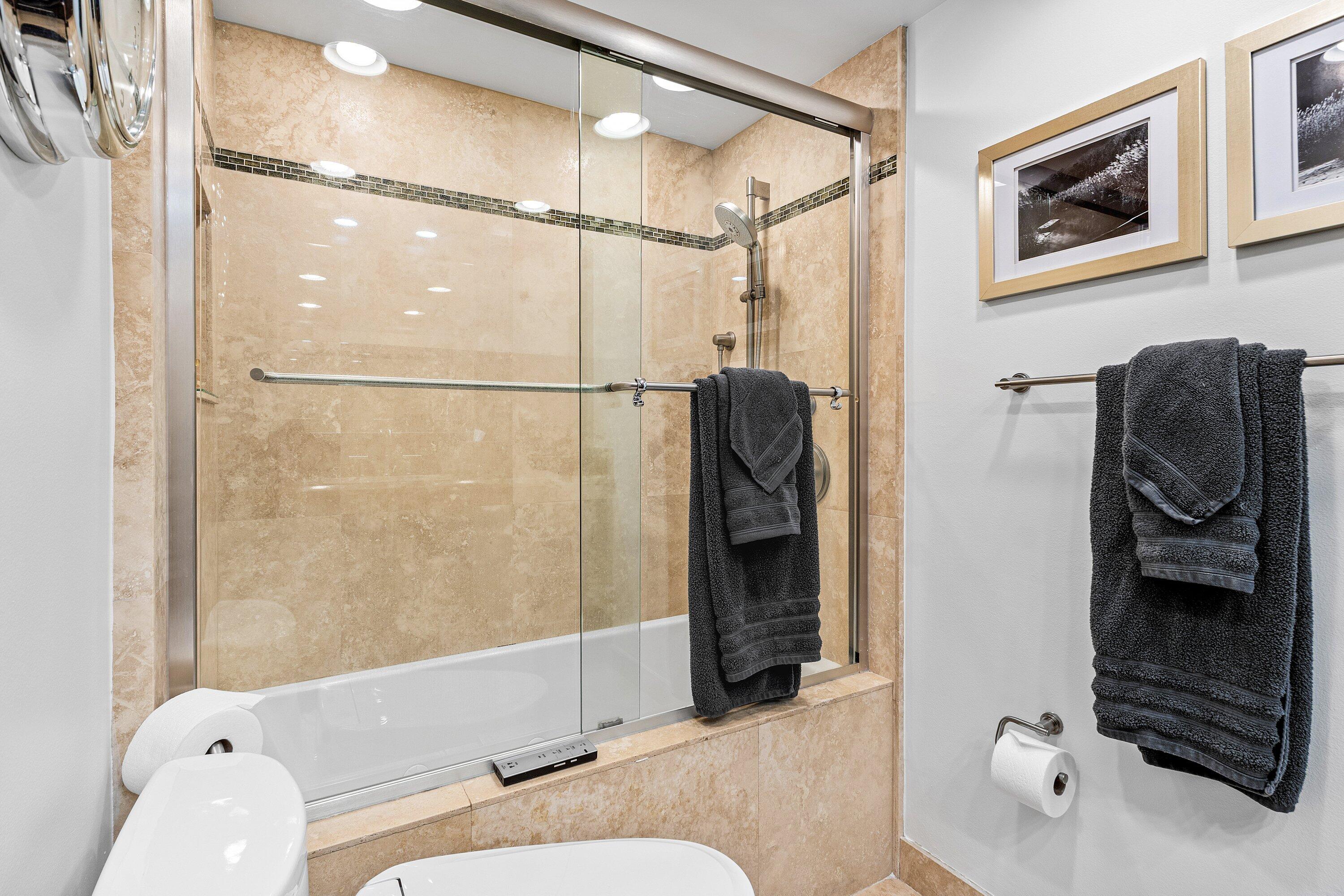 2800 South Ocean Boulevard, Unit LPHC Boca Raton, FL 33432 - Photo 21 of 39 a bathroom with a sink toilet and shower