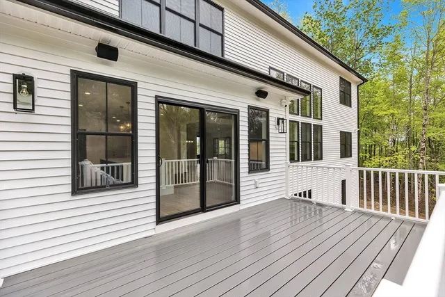 a view of a house with a balcony
