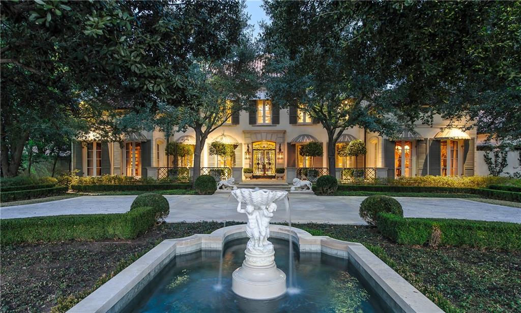 9434 Alva Court Dallas, TX 75220 - Photo 1 of 1 a front view of a house with fountain and garden