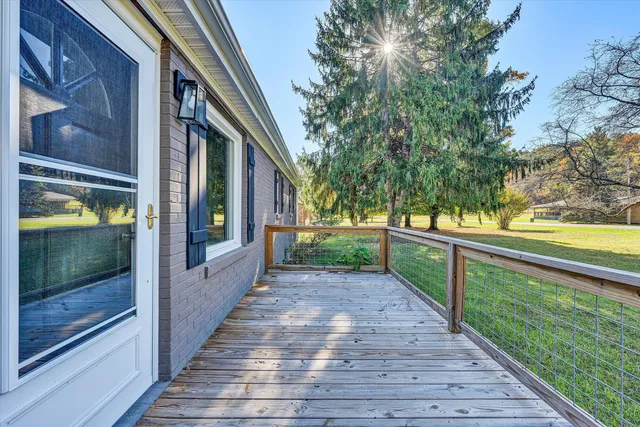 a view of outdoor space with seating area and entertaining space