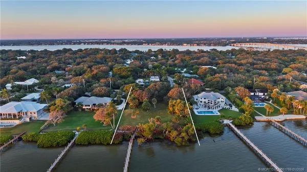 a view of a lake with a outdoor space