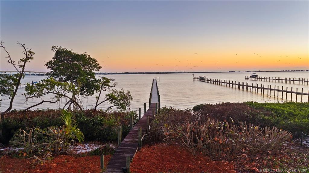 36 South Sewalls Point Road Sewall's Point, FL 34996 - Photo 6 of 39 a view of a lake with a outdoor space