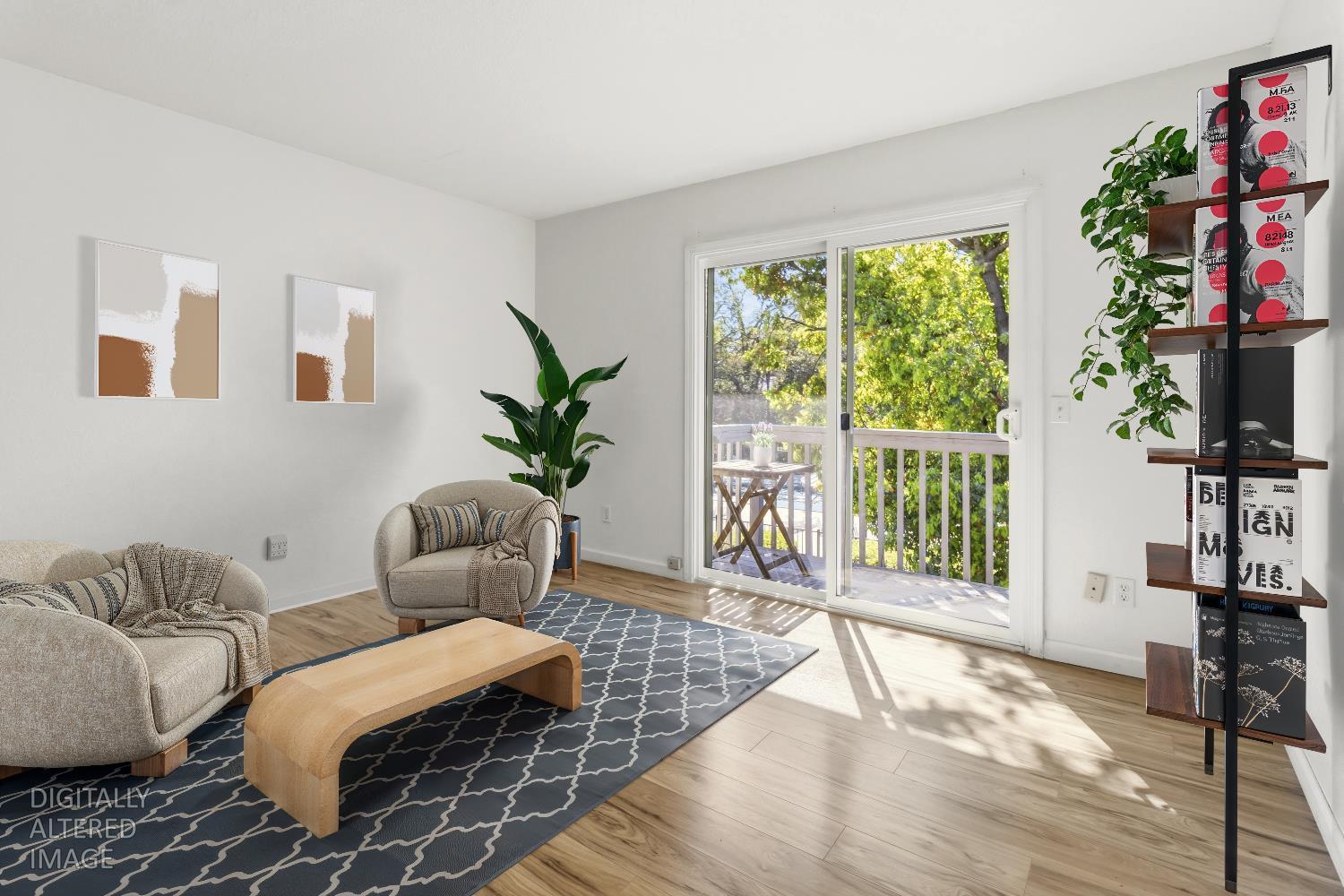 7428 Ranch Avenue Citrus Heights, CA 95610 - Photo 31 of 49 a living room with furniture floor to ceiling window and a flat screen tv