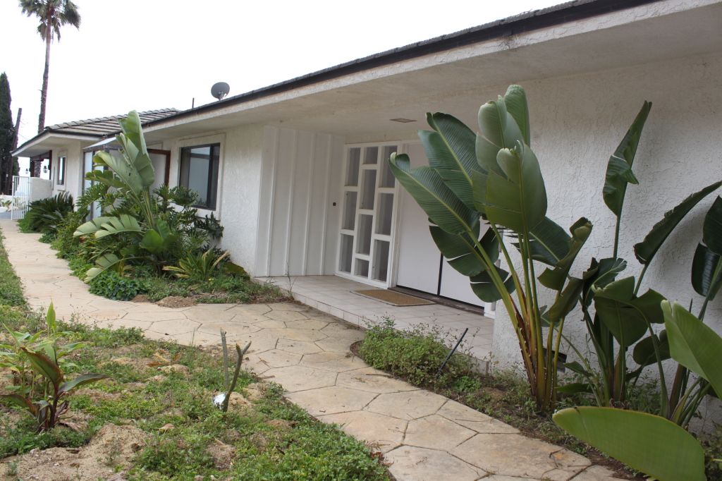 a front view of a house