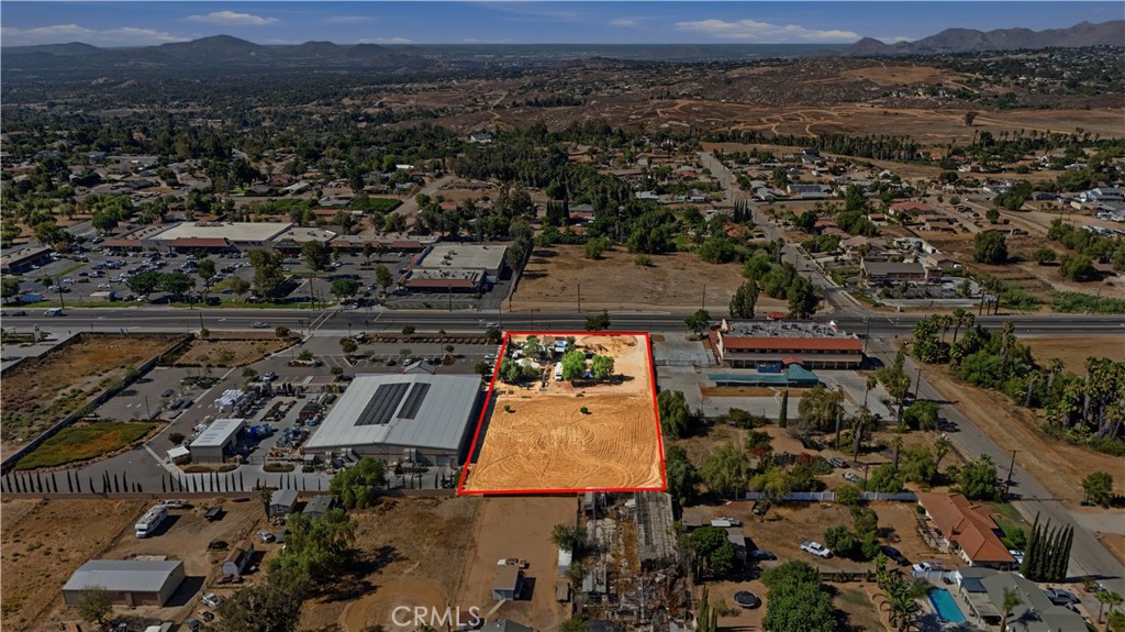17157 Van Buren Riverside, CA 92504 - Photo 2 of 12 Outline of the two parcels--view from the back