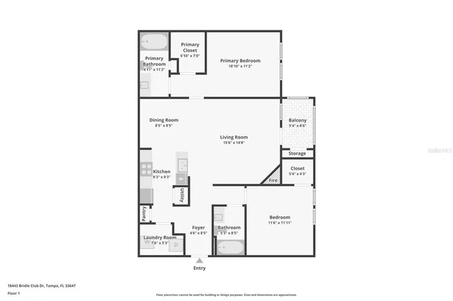 $205,000 | 18443 Bridle Club Drive, Unit 18443, Tampa, FL 33647