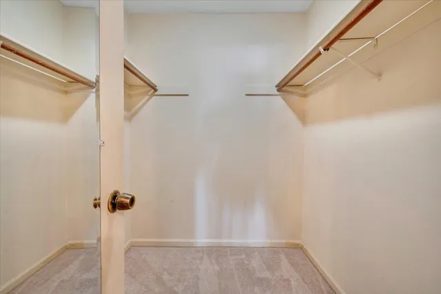 a view of a room with door