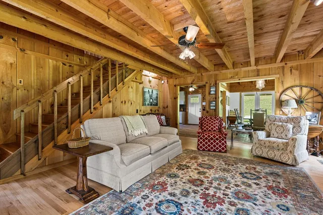 a swimming pool with trees in the background