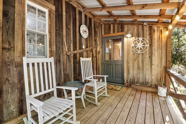 a view of a lush green forest with lush green forest