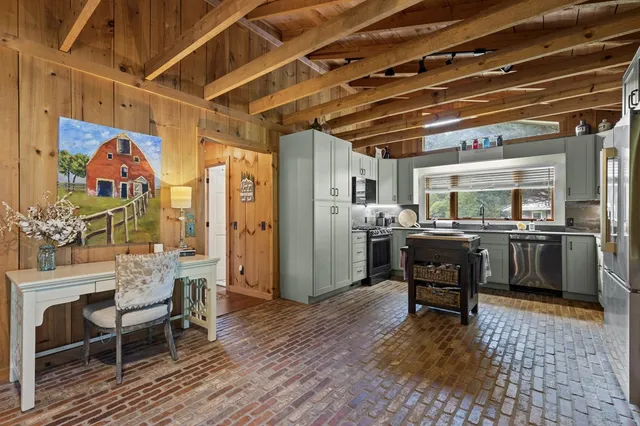 a room with furniture and windows