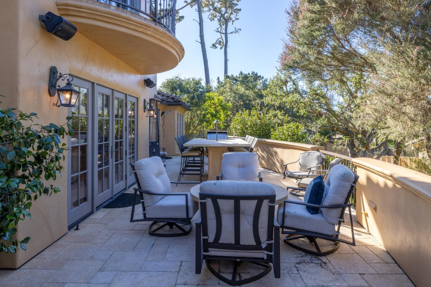 3116 Bird Rock Road Pebble Beach, CA 93953 - Photo 30 of 37 a patio with a table and chairs
