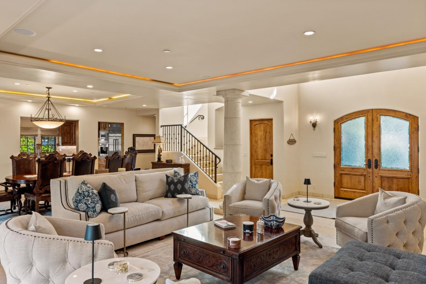 3116 Bird Rock Road Pebble Beach, CA 93953 - Photo 5 of 37 a living room with furniture and a large window