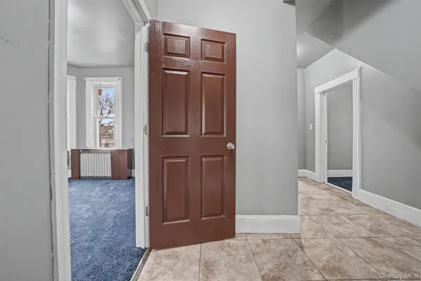 hallway with front door