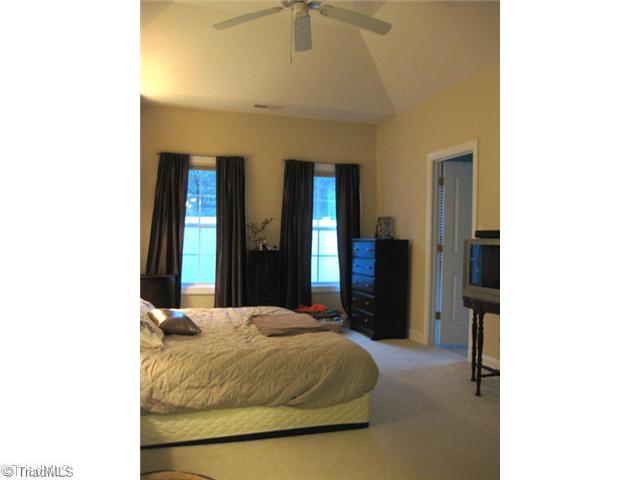 Master Bedroom. large and high trey ceiling make this large master feel huge