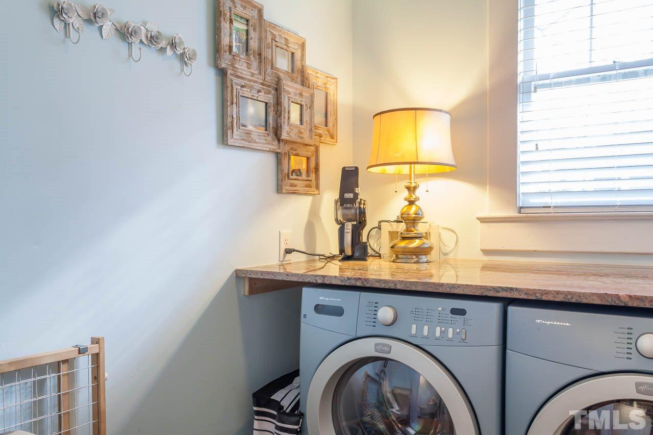 1702 Dare Street Raleigh, NC 27608 - Photo 20 of 25 a utility room with a sink dryer and washer