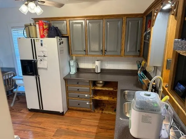 a bed room with a bed and a walk in closet