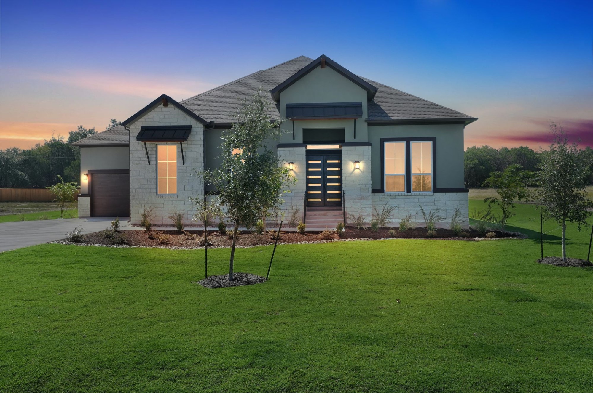 205 Three Rivers Road Georgetown, TX 78633 - Photo 2 of 32 a front view of a house with a yard and outdoor seating