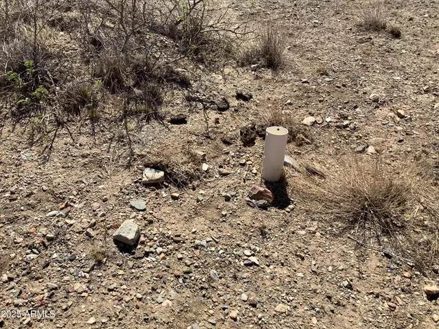 a view of a yard covered with snow