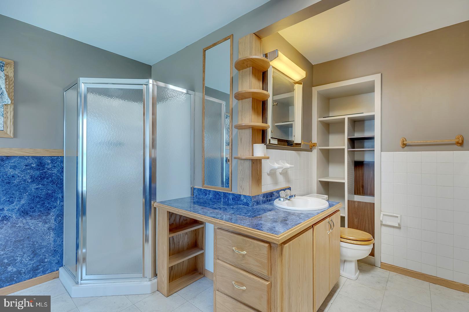 57 Plain Dealing Road Magnolia, DE 19962 - Photo 32 of 64 a bathroom with a granite countertop sink and a mirror