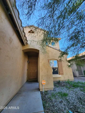 a view of a house with a door