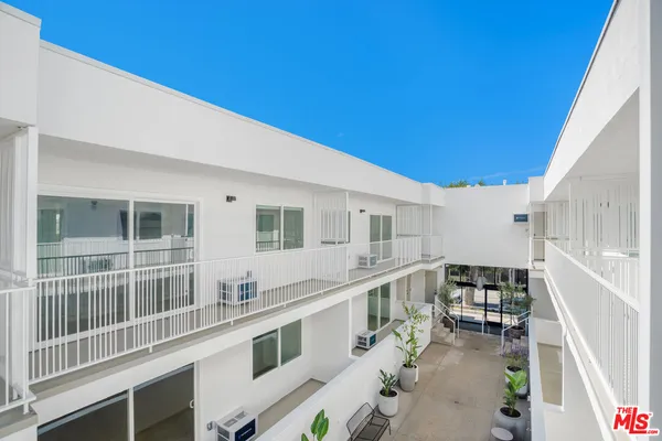 a view of city from balcony