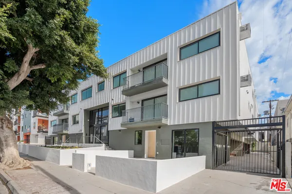 a car parked in front of a building